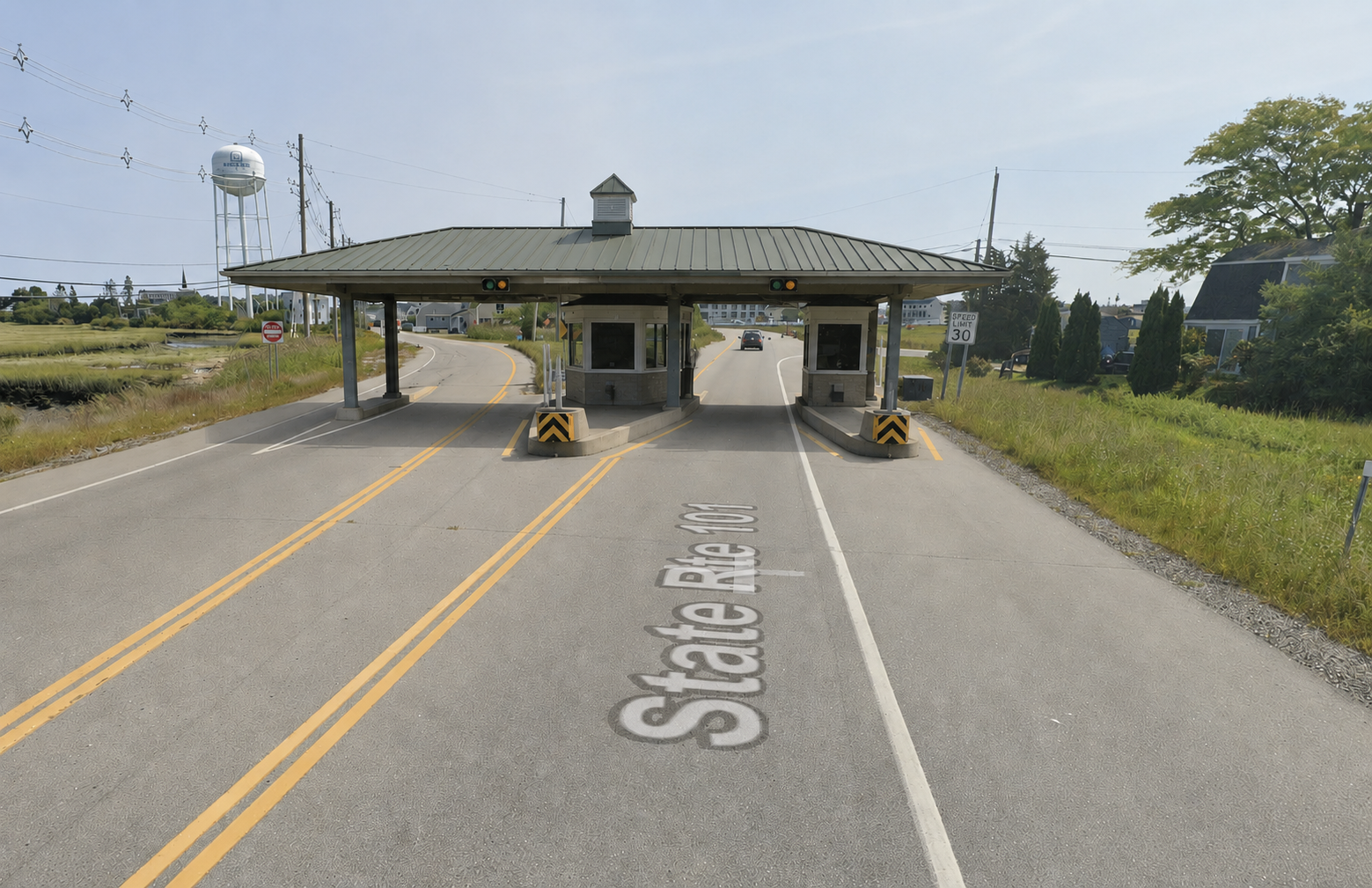 Route 101 Expressway toll booth location